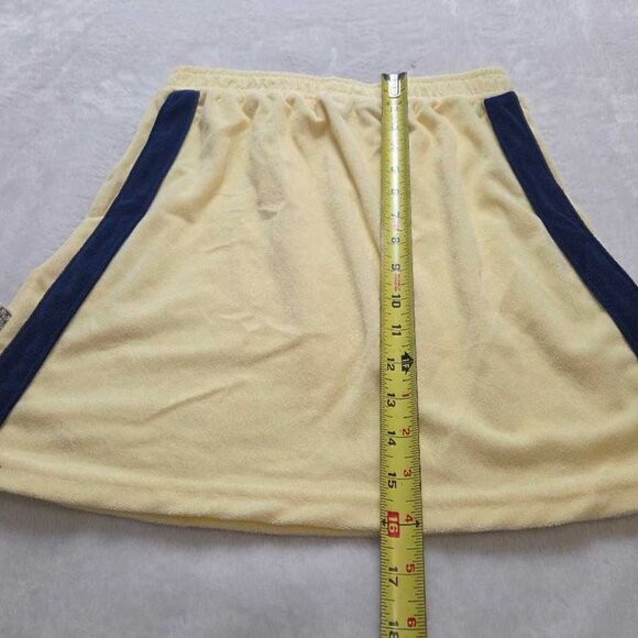 New XS Araminta James x Anthropologie Voyage terry mini skirt Lemon Cream - Picture 9 of 9